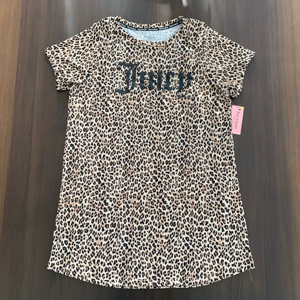 Juicy Couture leopard print sleep shirt